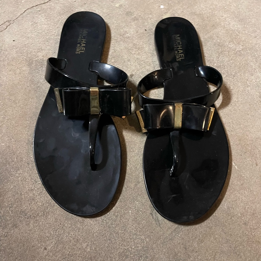 Used and Worn Michael Kors Kayden Thong Sandals